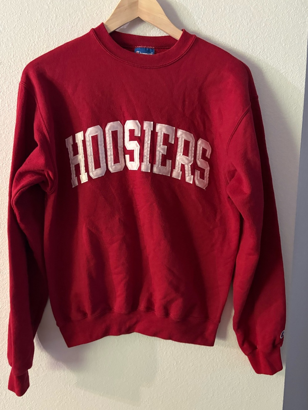90s Vintage Indiana University Hoosiers Appliqué Sweater Collegiate Sporty S